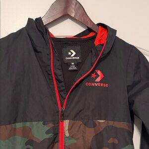 Converse Black and Camouflage Kids Jacket